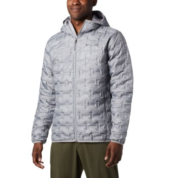 Columbia Jas Heren, Delta Ridge Down Hooded Grijs, 35ZPJIXEM